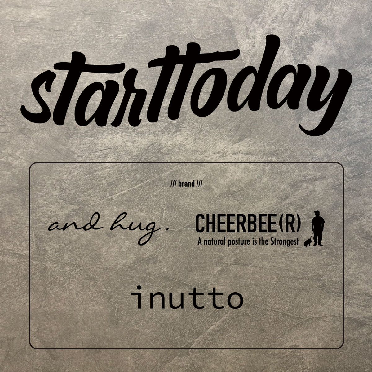 starttoday(and hug.<br>/inutto/CHEERBEE(R))
        